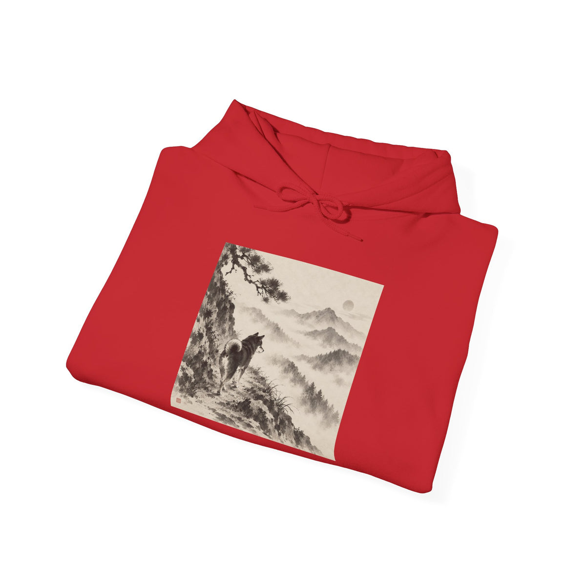 Misty Path | Shiba Inu Sumi-e Hoodie