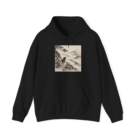 Misty Path | Shiba Inu Sumi-e Hoodie