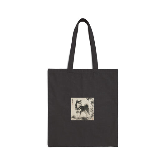 Shiba Inu Sumi-e Tote Bag