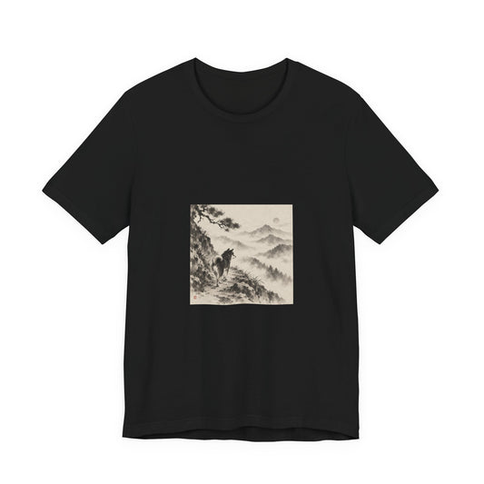 Misty Road | Shiba Inu Sumi-e T-shirt