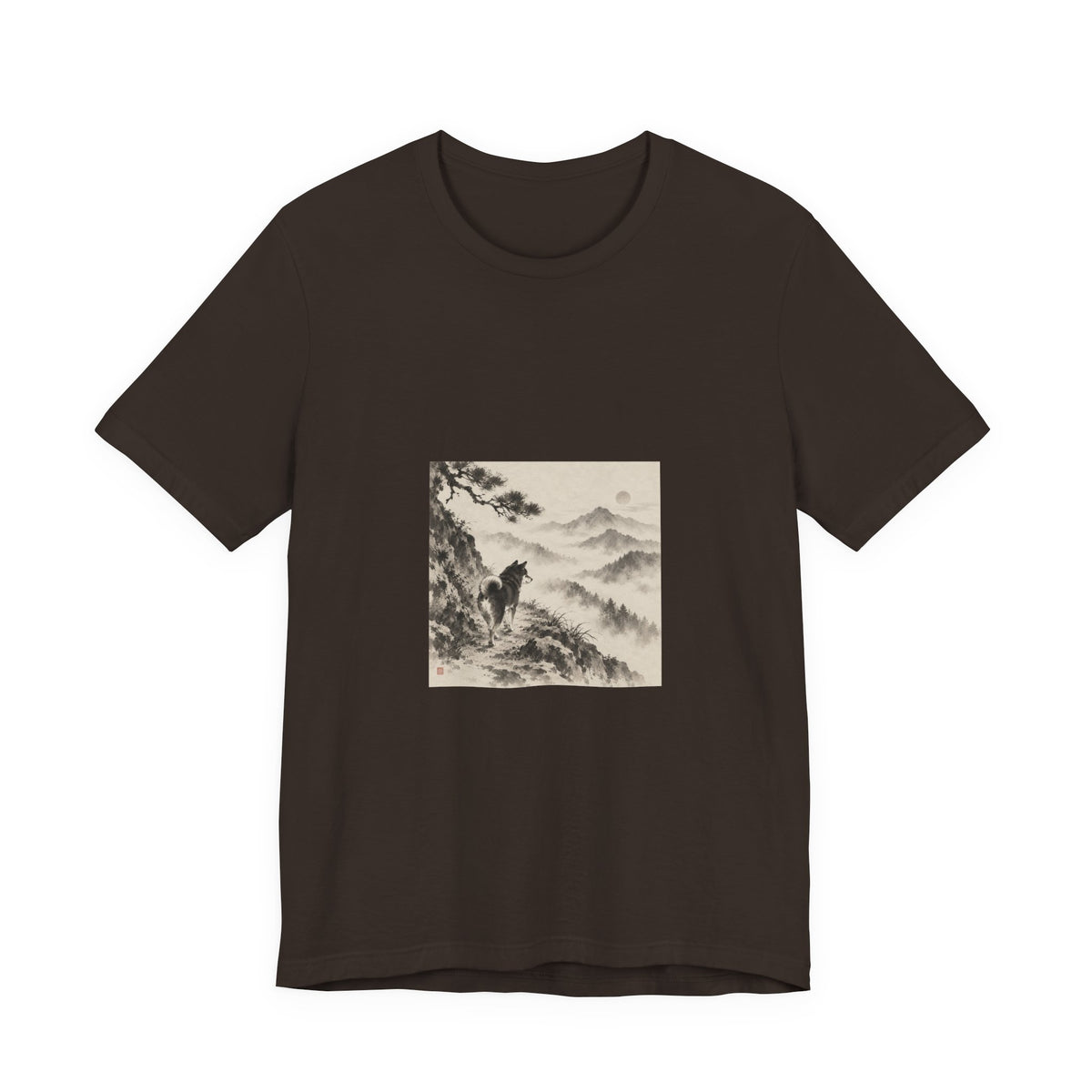 Misty Road | Shiba Inu Sumi-e T-shirt