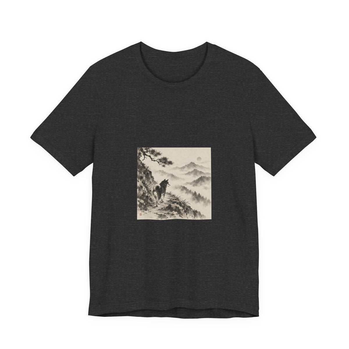 Misty Road | Shiba Inu Sumi-e T-shirt