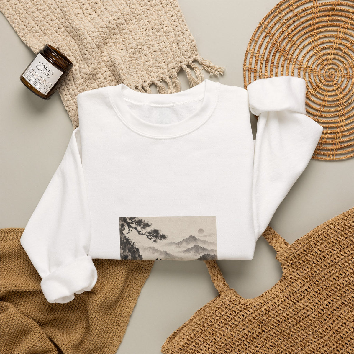 Kiriji | Shiba Inu Sumi-e Crewneck Sweatshirt
