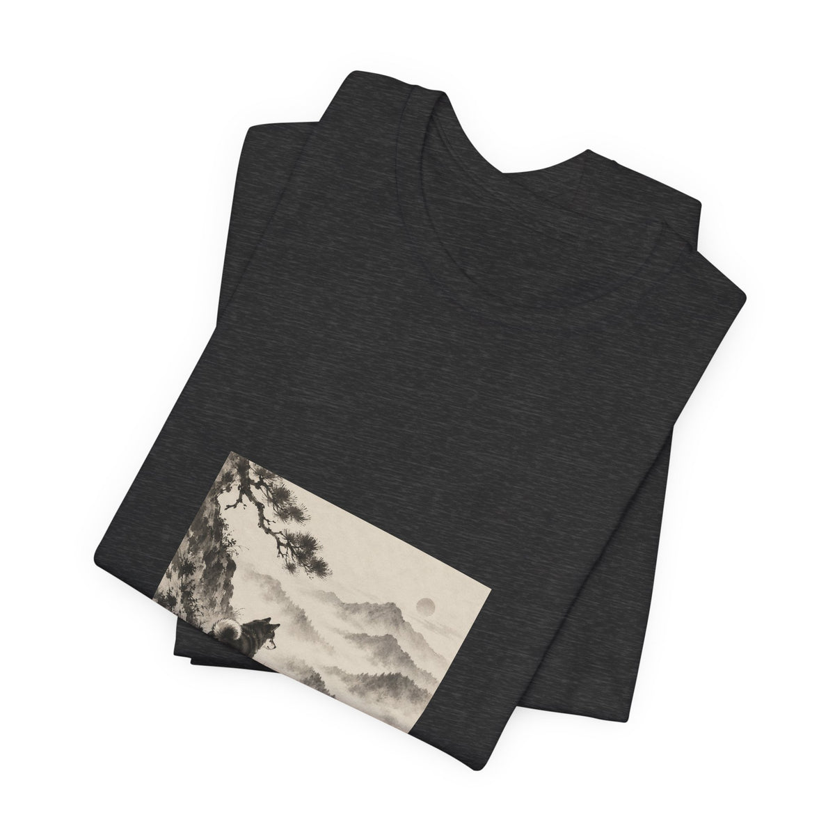 Misty Road | Shiba Inu Sumi-e T-shirt