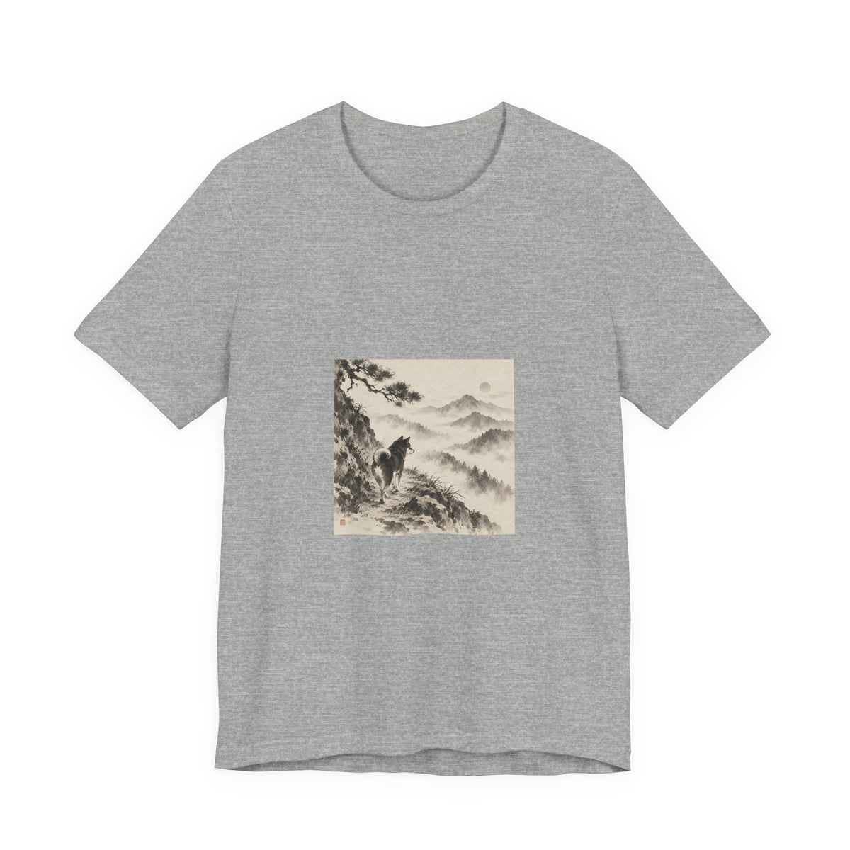 Misty Road | Shiba Inu Sumi-e T-shirt