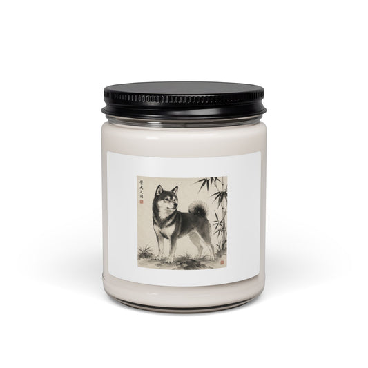 Shiba Inu Sumi-e Soy Candle