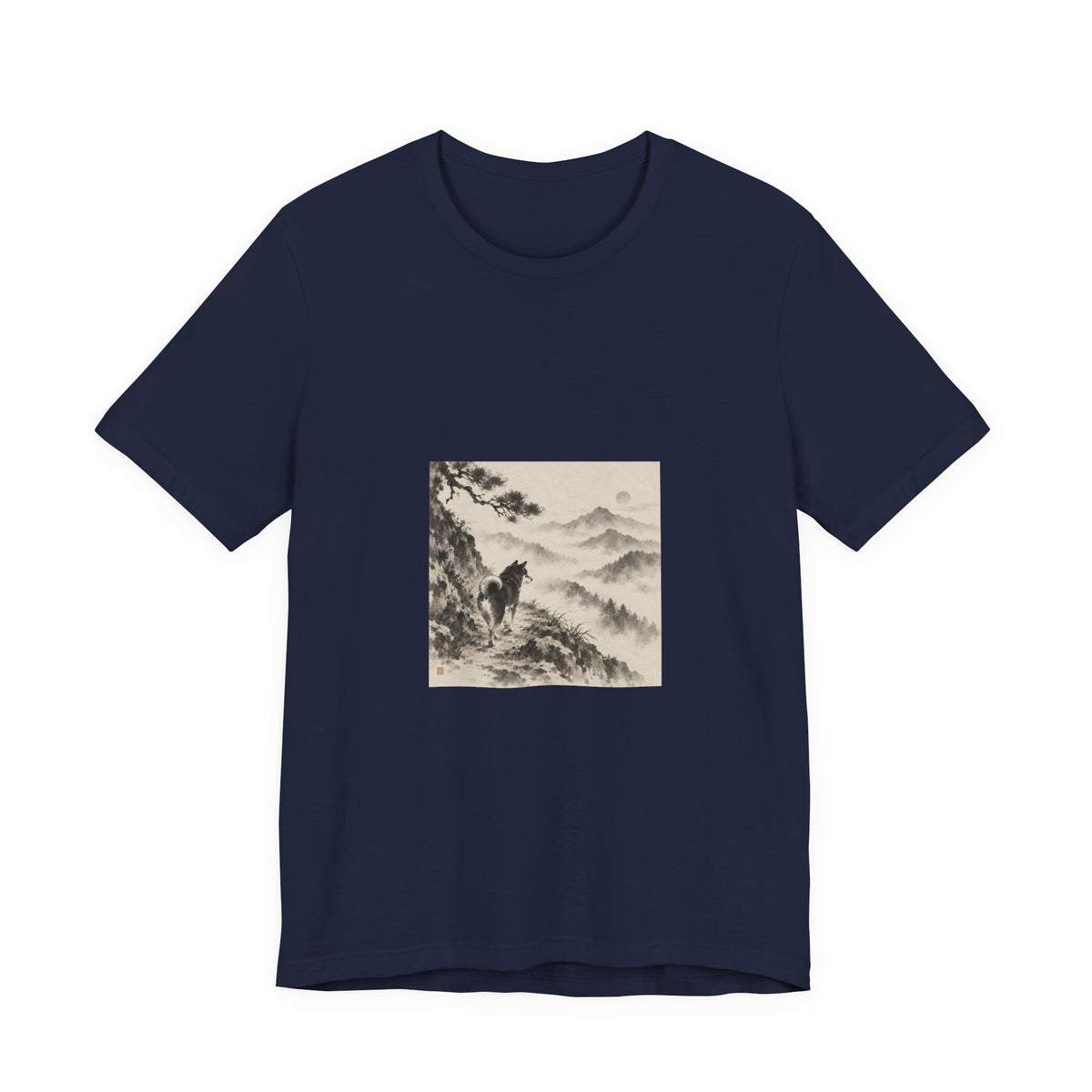 Misty Road | Shiba Inu Sumi-e T-shirt