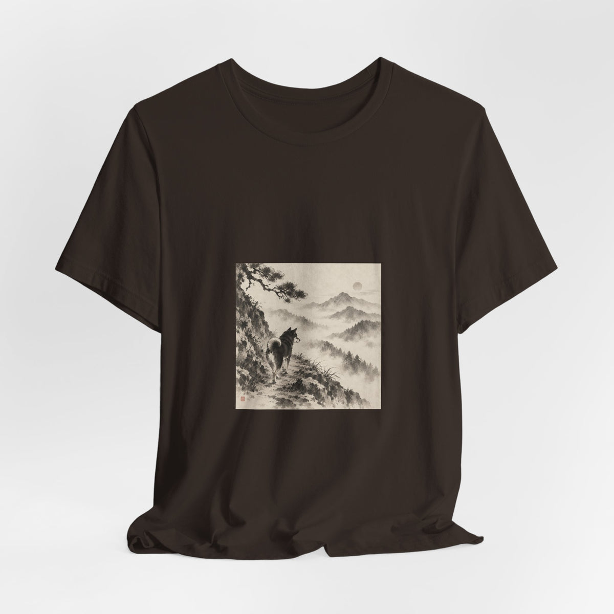 Misty Road | Shiba Inu Sumi-e T-shirt