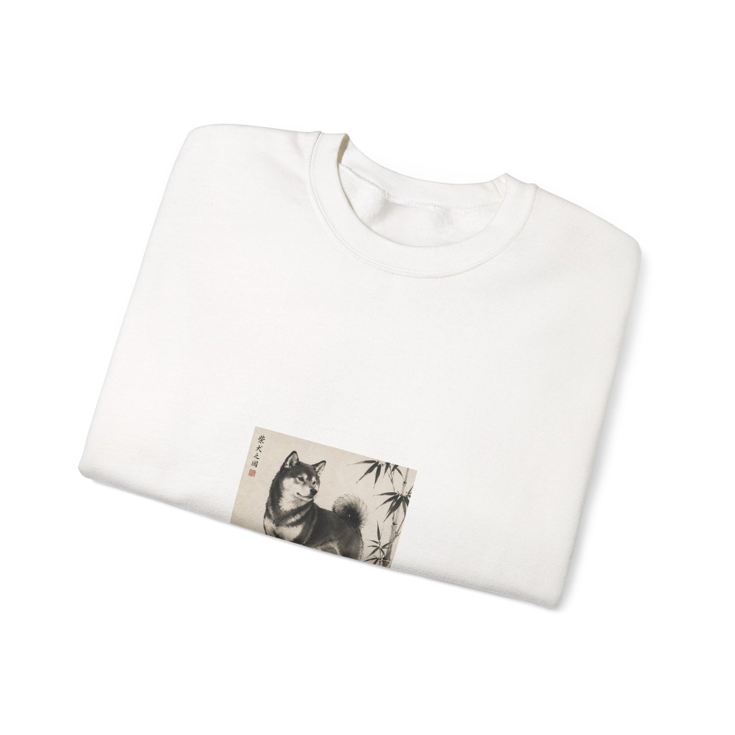 Shiba Inu Sumi-e Crewneck Sweatshirt