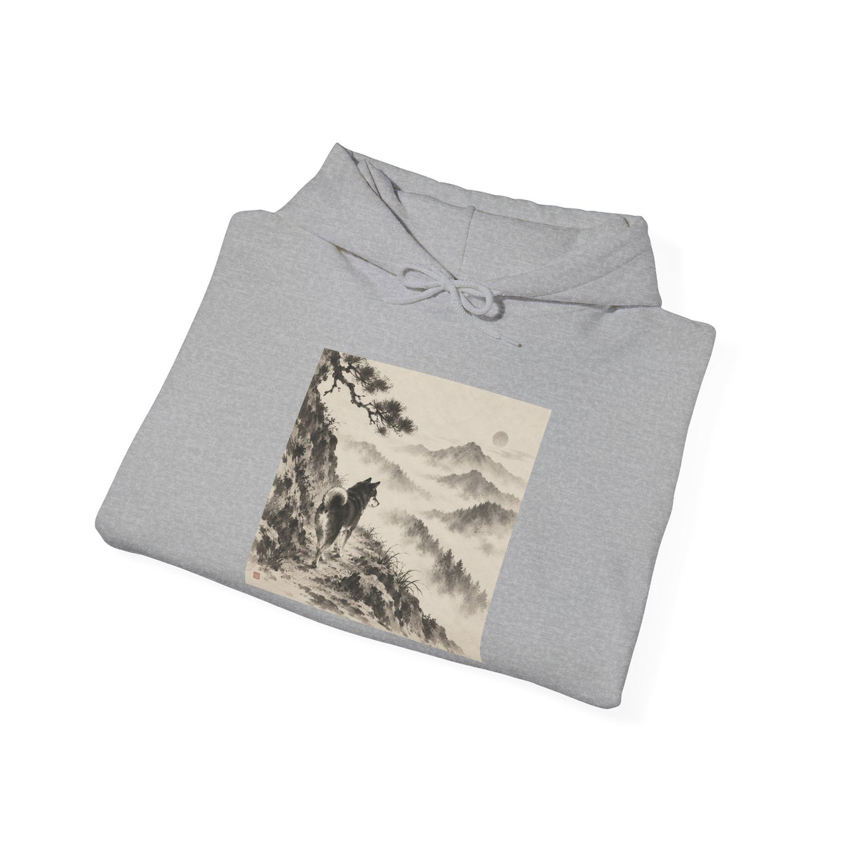 Misty Path | Shiba Inu Sumi-e Hoodie