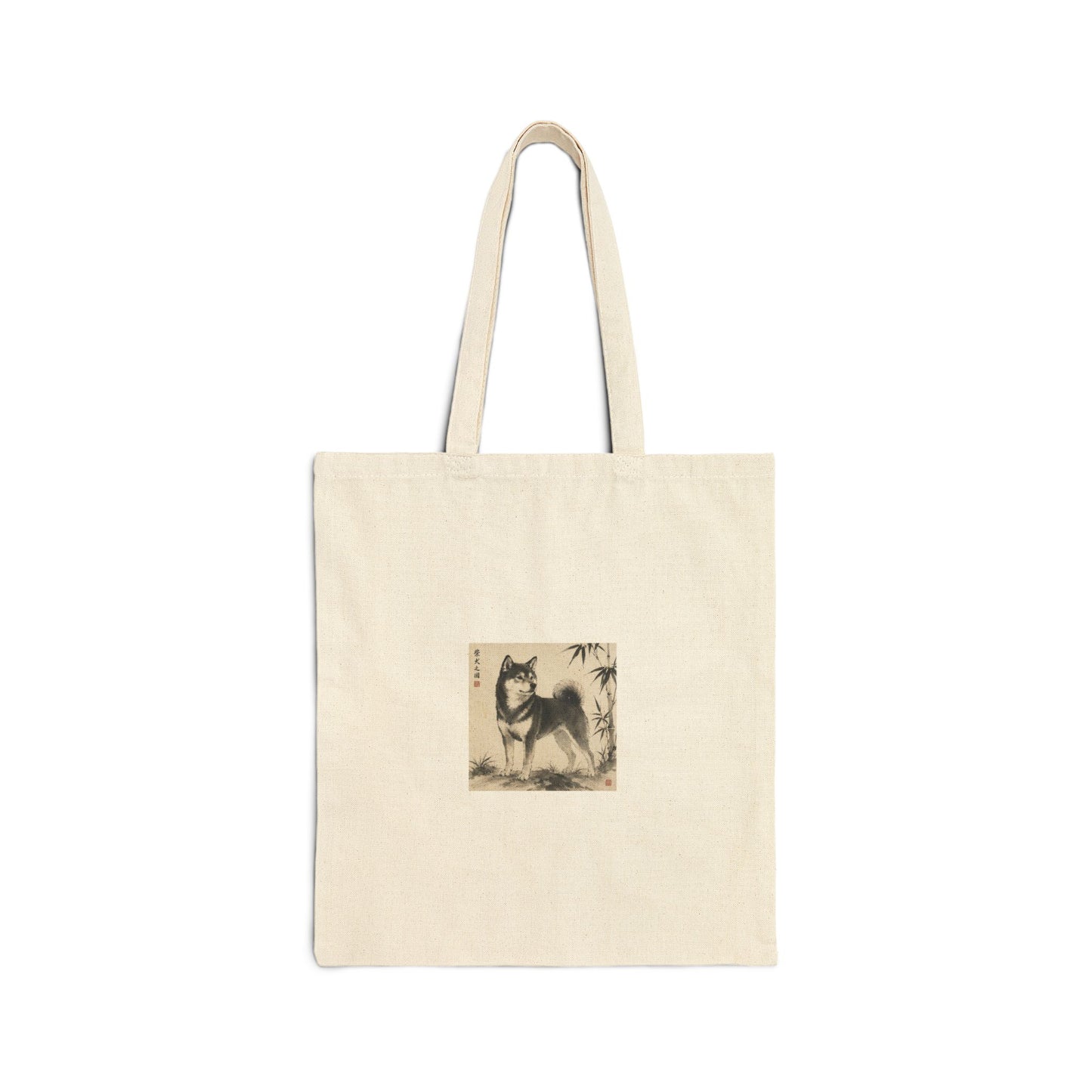 Shiba Inu Sumi-e Tote Bag
