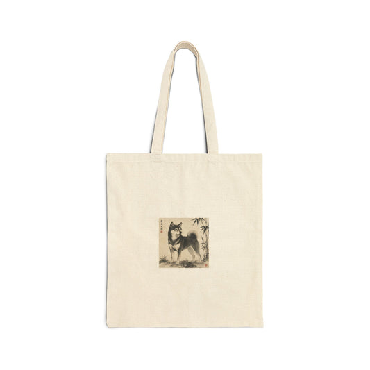 Shiba Inu Sumi-e Tote Bag