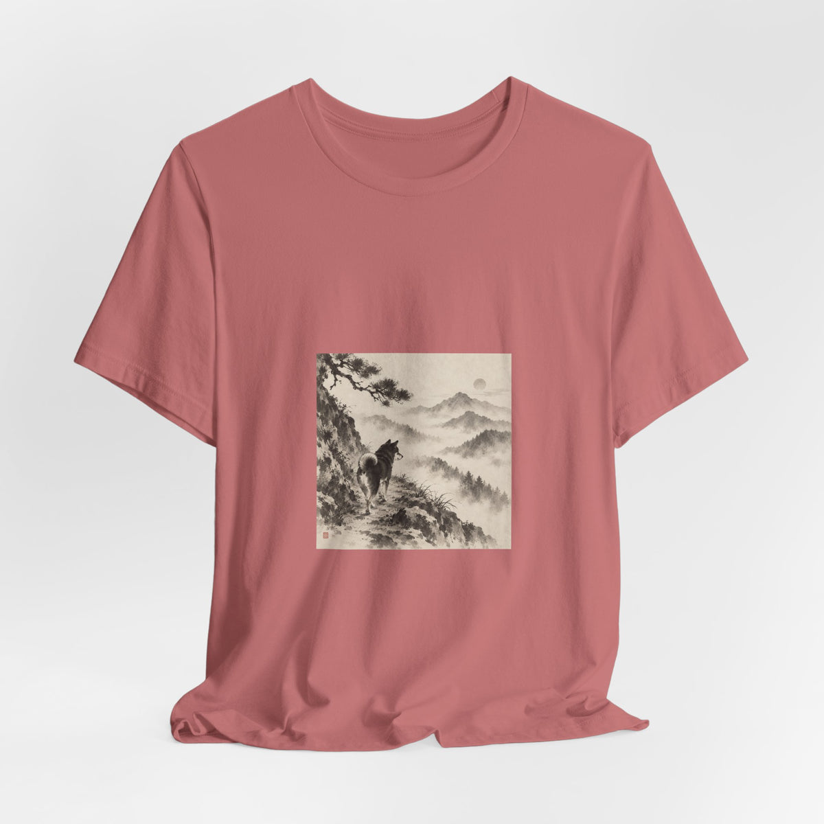 Misty Road | Shiba Inu Sumi-e T-shirt
