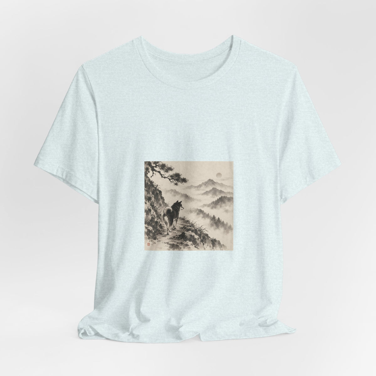 Misty Road | Shiba Inu Sumi-e T-shirt
