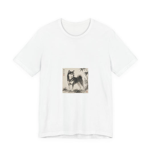 Shiba Inu Sumi-e T-shirt