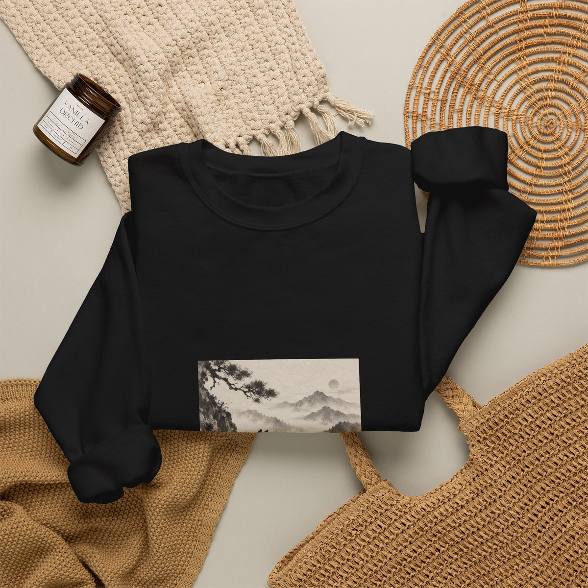 Kiriji | Shiba Inu Sumi-e Crewneck Sweatshirt