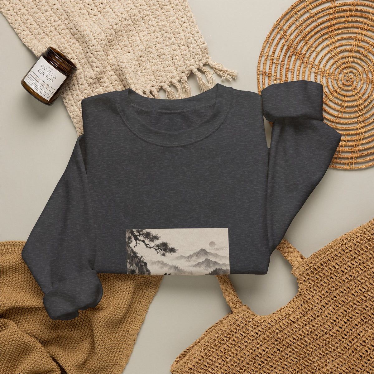 Kiriji | Shiba Inu Sumi-e Crewneck Sweatshirt