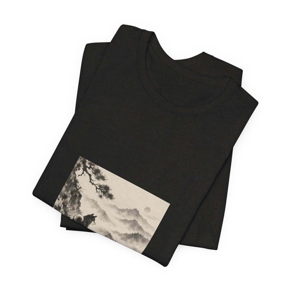 Misty Road | Shiba Inu Sumi-e T-shirt
