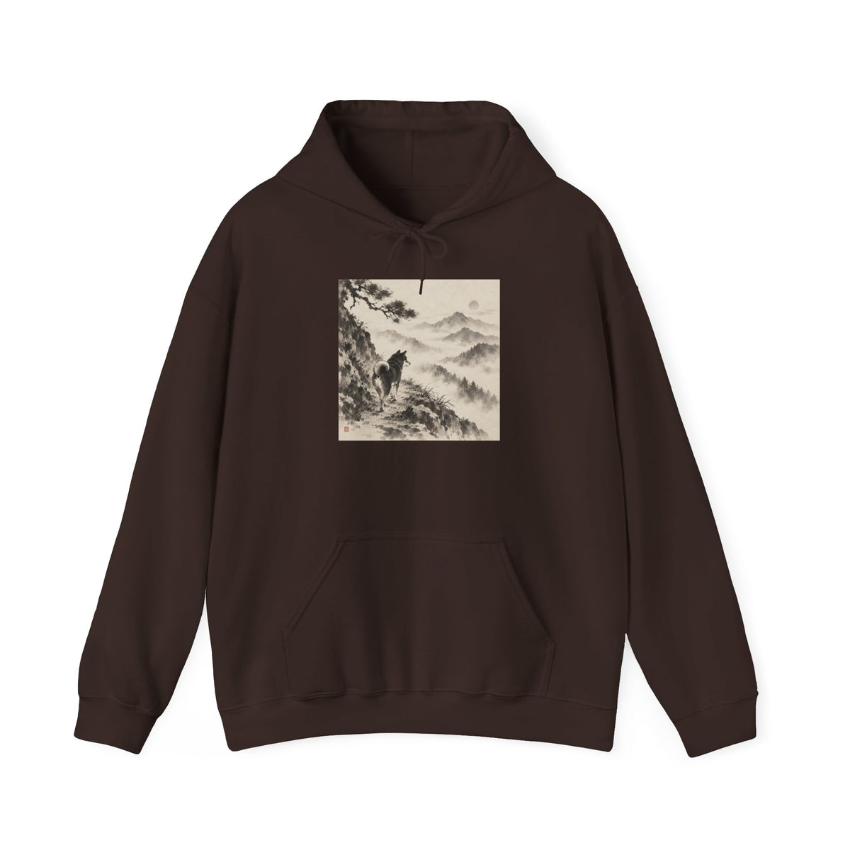 Misty Path | Shiba Inu Sumi-e Hoodie