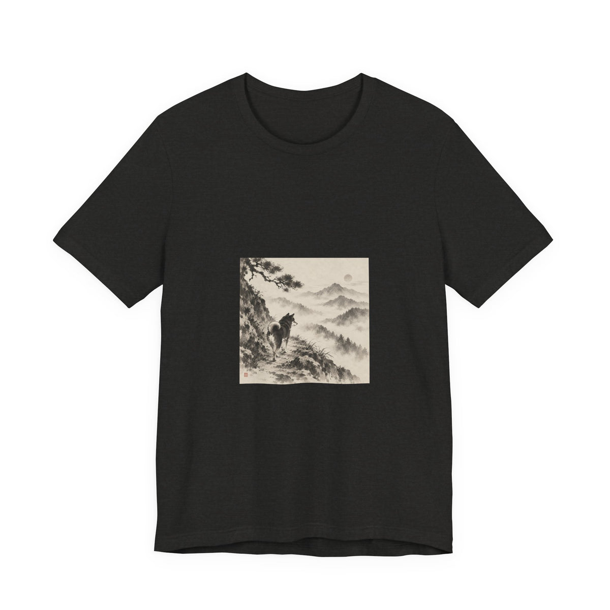 Misty Road | Shiba Inu Sumi-e T-shirt