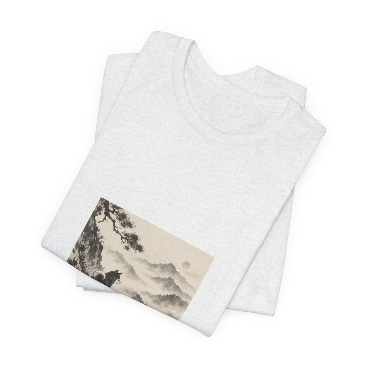 Misty Road | Shiba Inu Sumi-e T-shirt