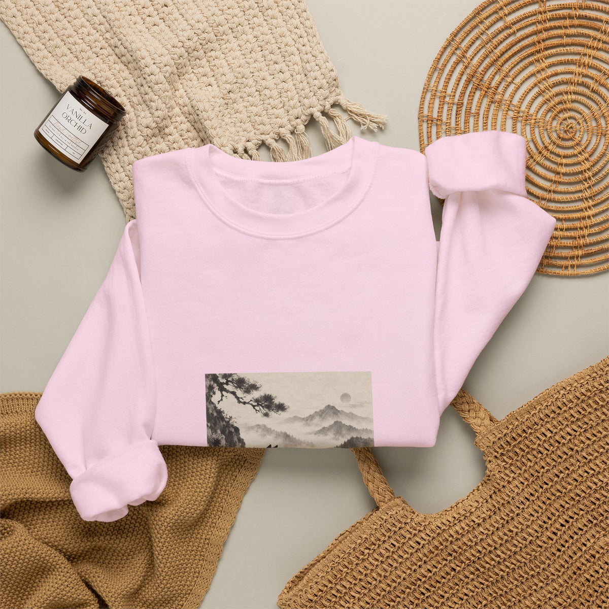 Kiriji | Shiba Inu Sumi-e Crewneck Sweatshirt