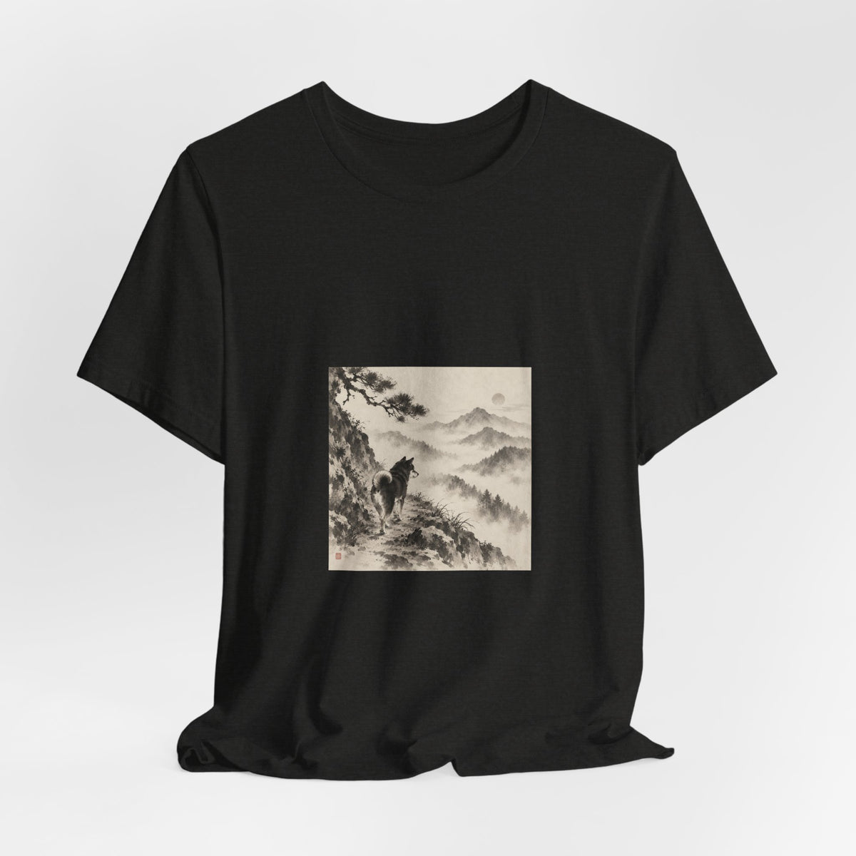 Misty Road | Shiba Inu Sumi-e T-shirt