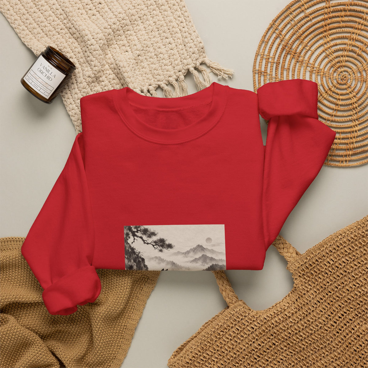 Kiriji | Shiba Inu Sumi-e Crewneck Sweatshirt