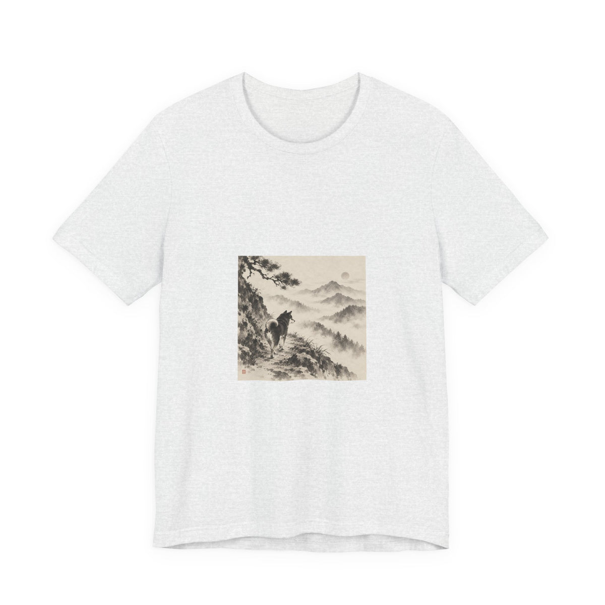 Misty Road | Shiba Inu Sumi-e T-shirt