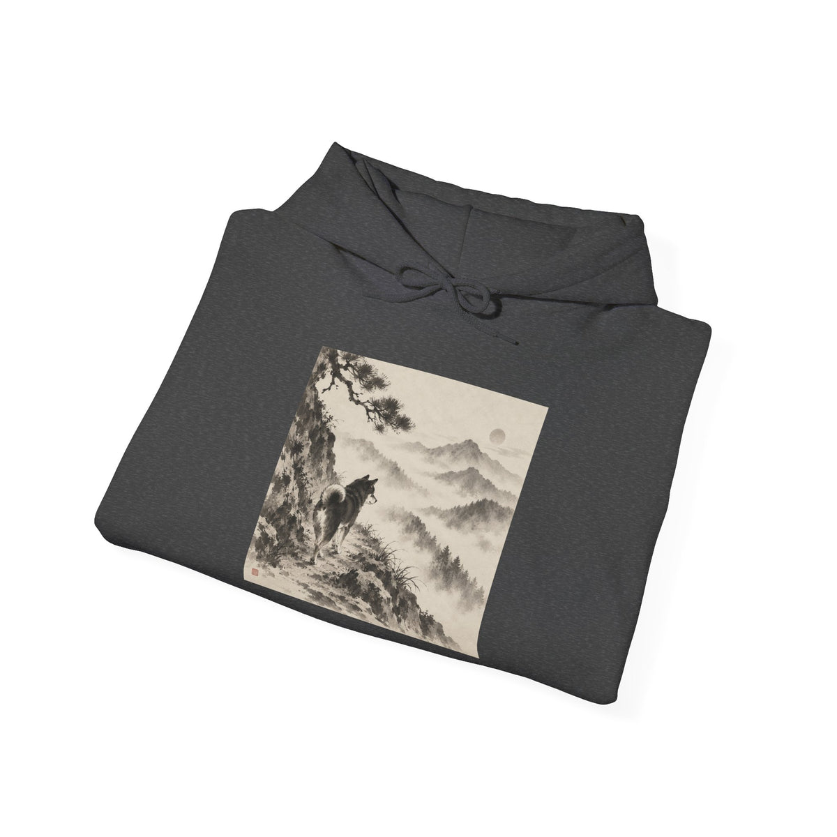 Misty Path | Shiba Inu Sumi-e Hoodie