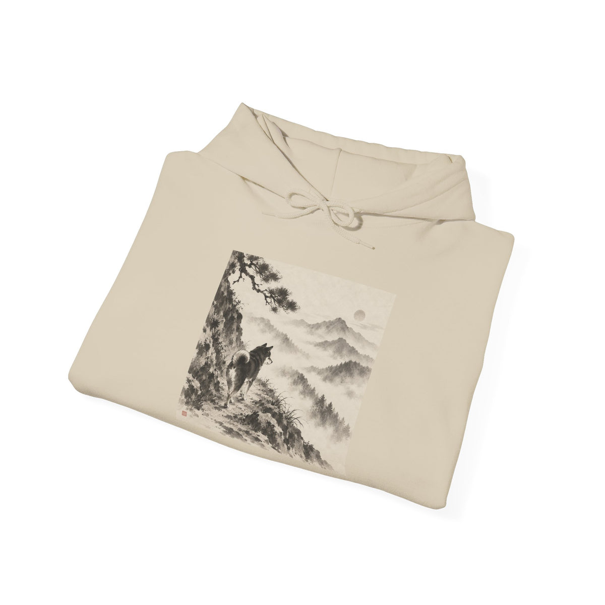 Misty Path | Shiba Inu Sumi-e Hoodie