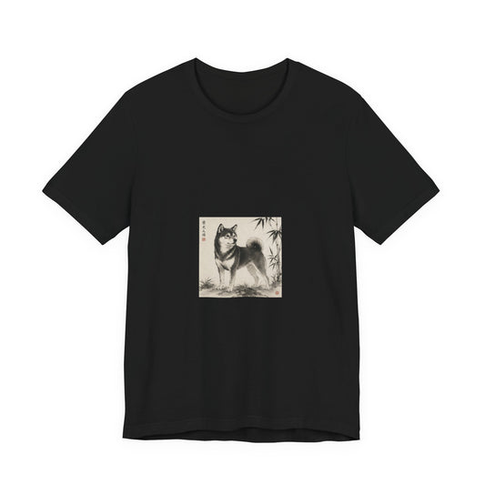 Shiba Inu Sumi-e T-shirt