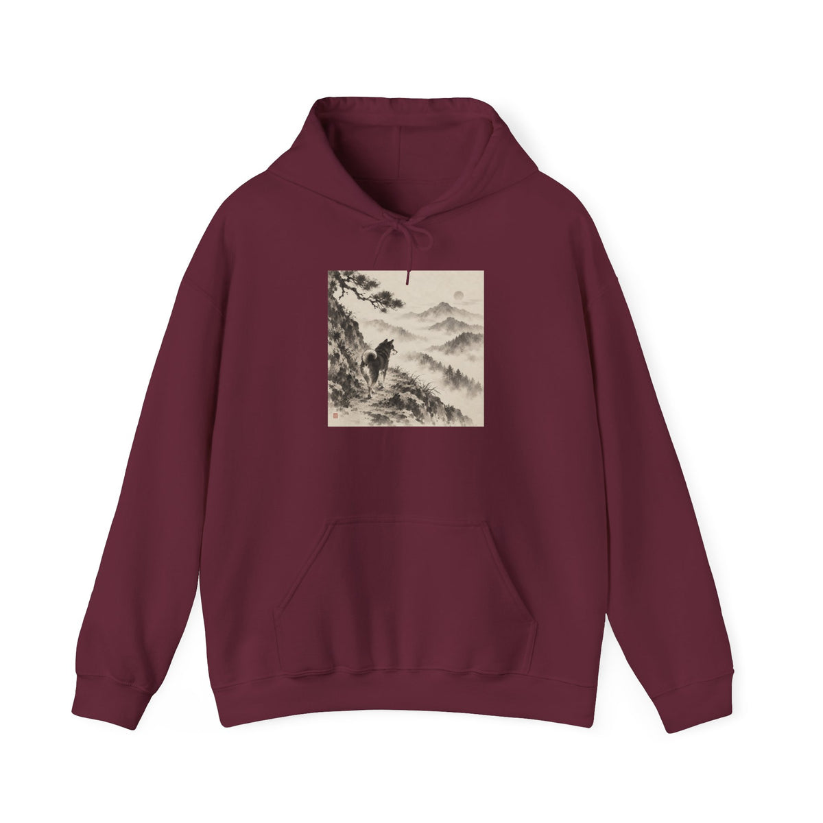 Misty Path | Shiba Inu Sumi-e Hoodie