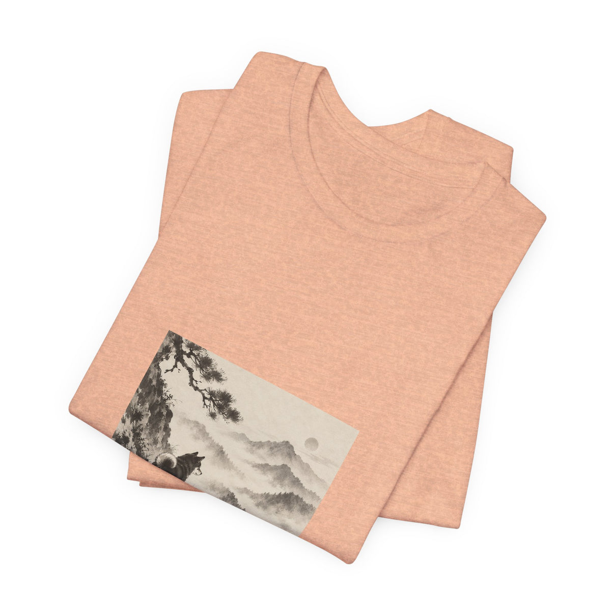 Misty Road | Shiba Inu Sumi-e T-shirt