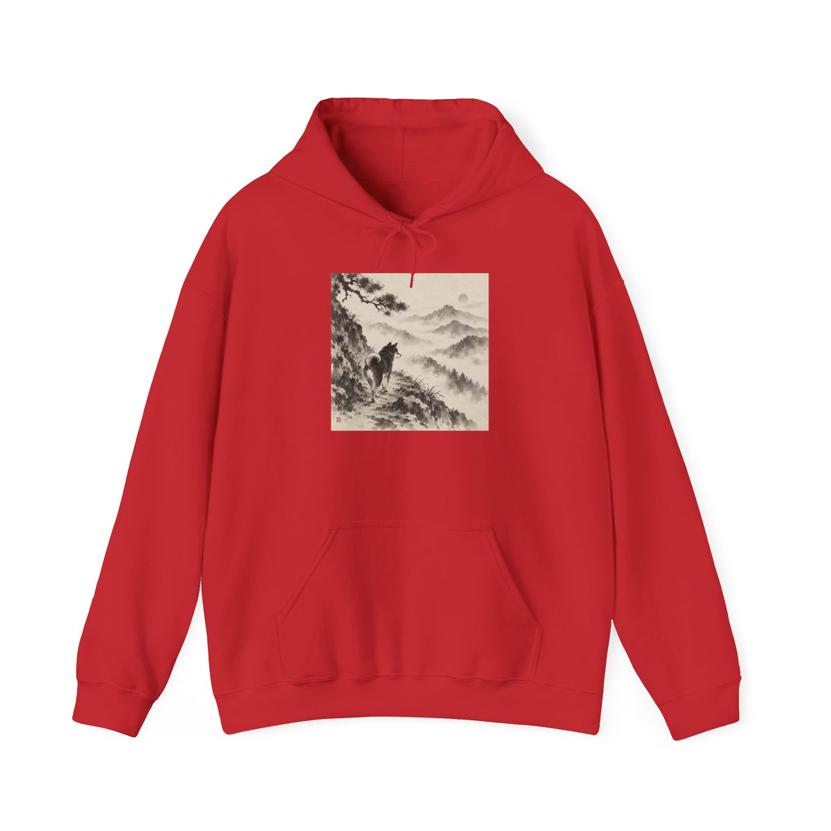 Misty Path | Shiba Inu Sumi-e Hoodie