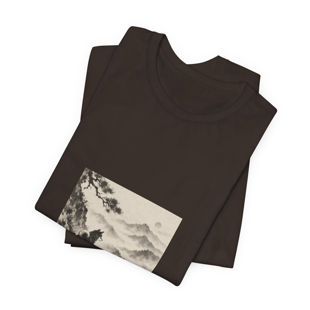Misty Road | Shiba Inu Sumi-e T-shirt