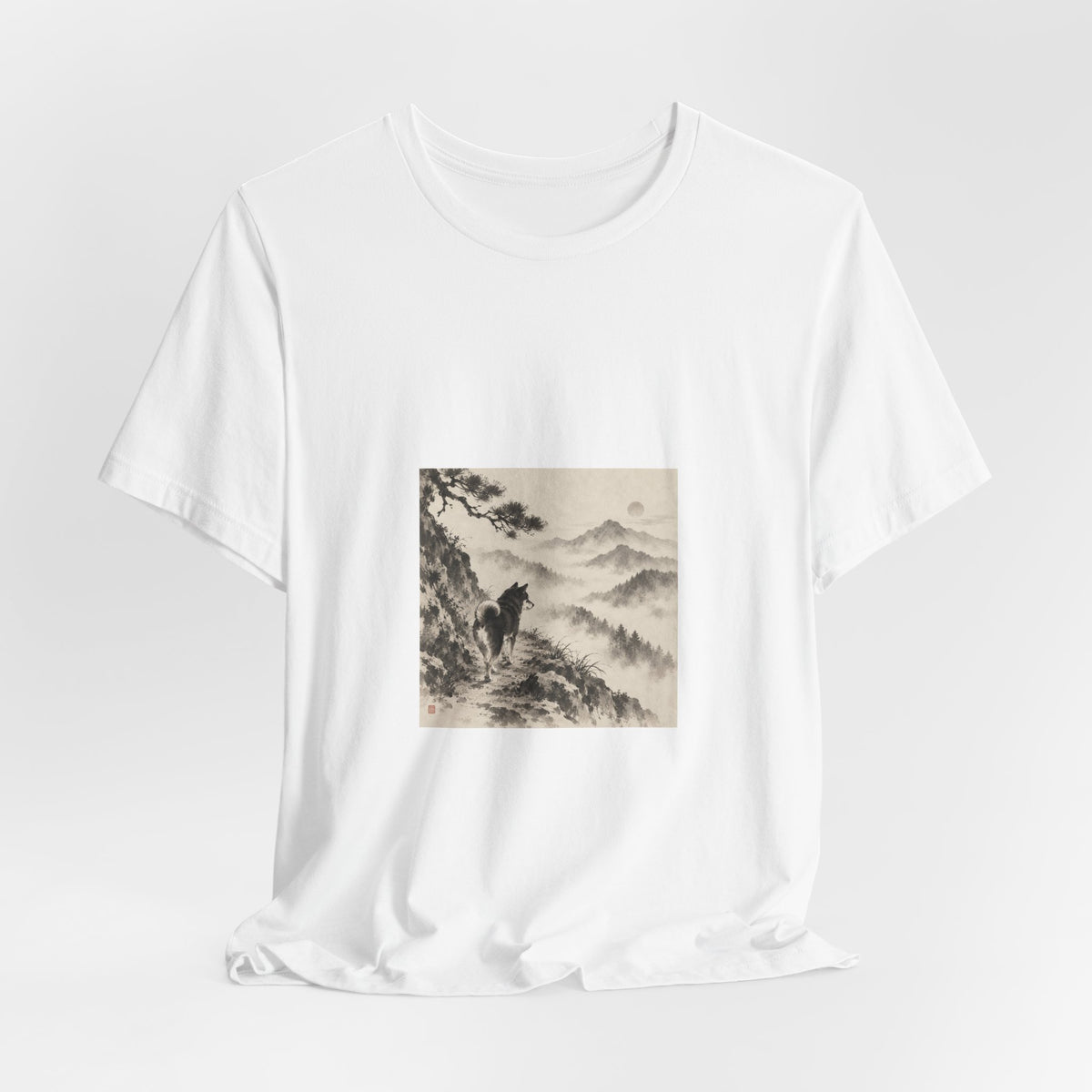 Misty Road | Shiba Inu Sumi-e T-shirt