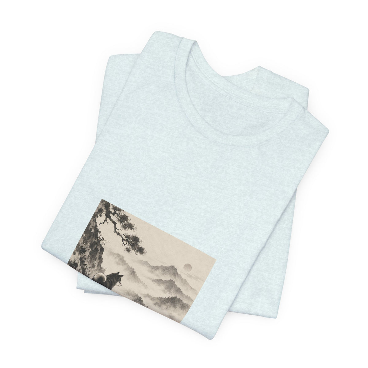 Misty Road | Shiba Inu Sumi-e T-shirt