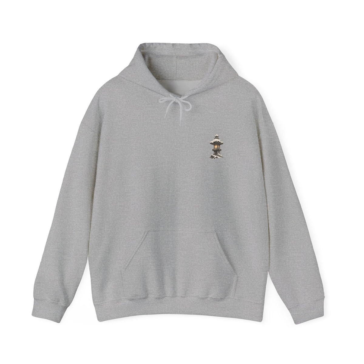 Snow Lantern | Shiba Inu Sumi-e Art Hoodie