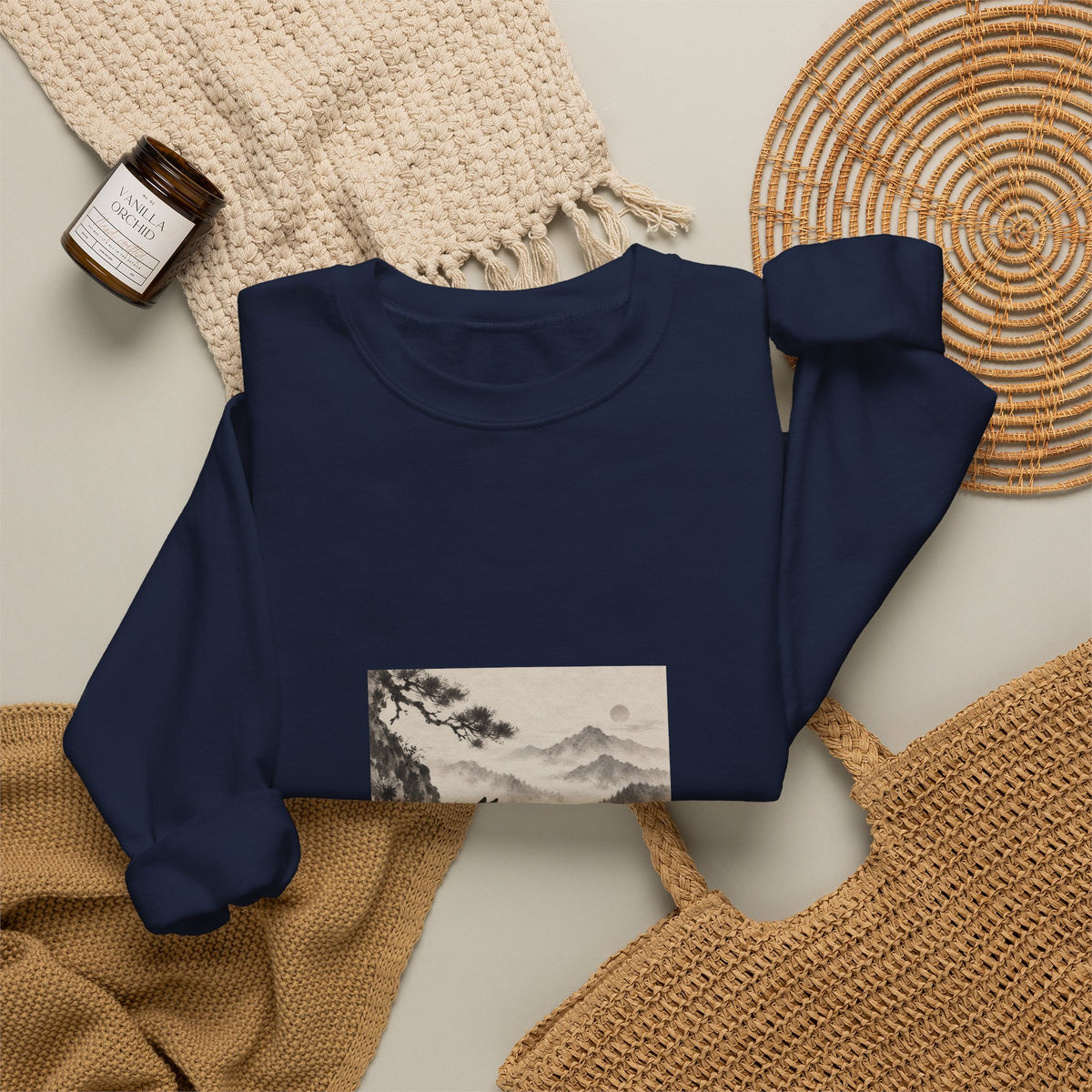 Kiriji | Shiba Inu Sumi-e Crewneck Sweatshirt