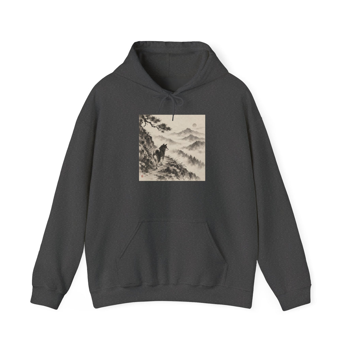 Misty Path | Shiba Inu Sumi-e Hoodie