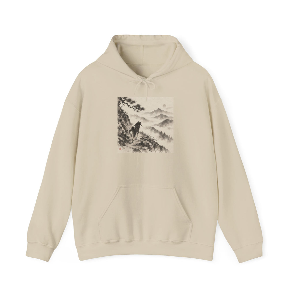 Misty Path | Shiba Inu Sumi-e Hoodie