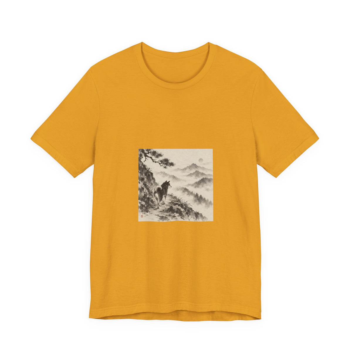 Misty Road | Shiba Inu Sumi-e T-shirt