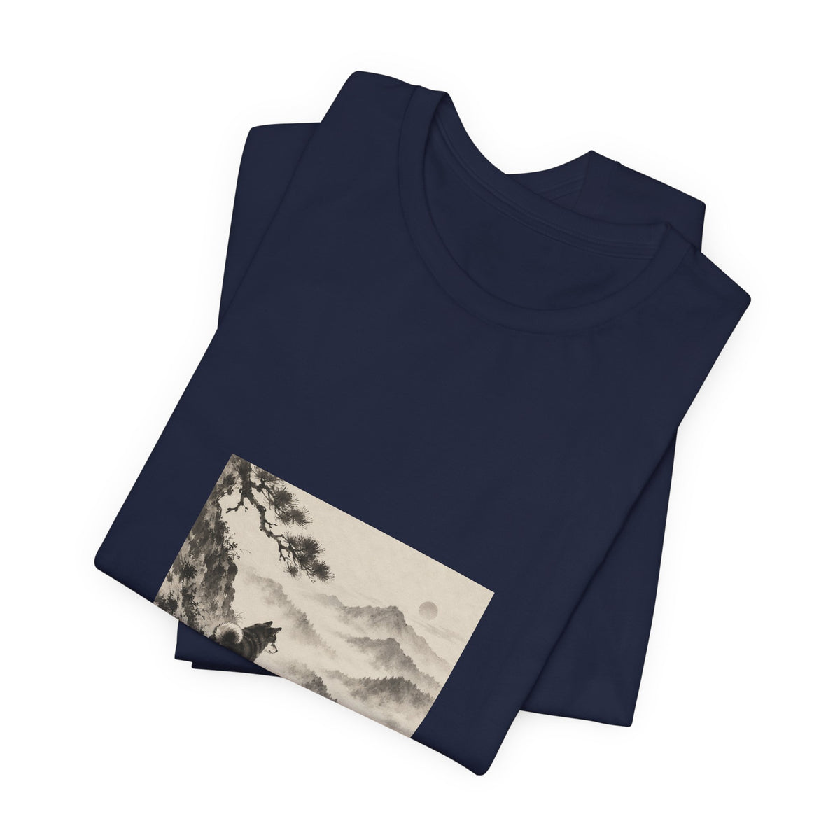 Misty Road | Shiba Inu Sumi-e T-shirt