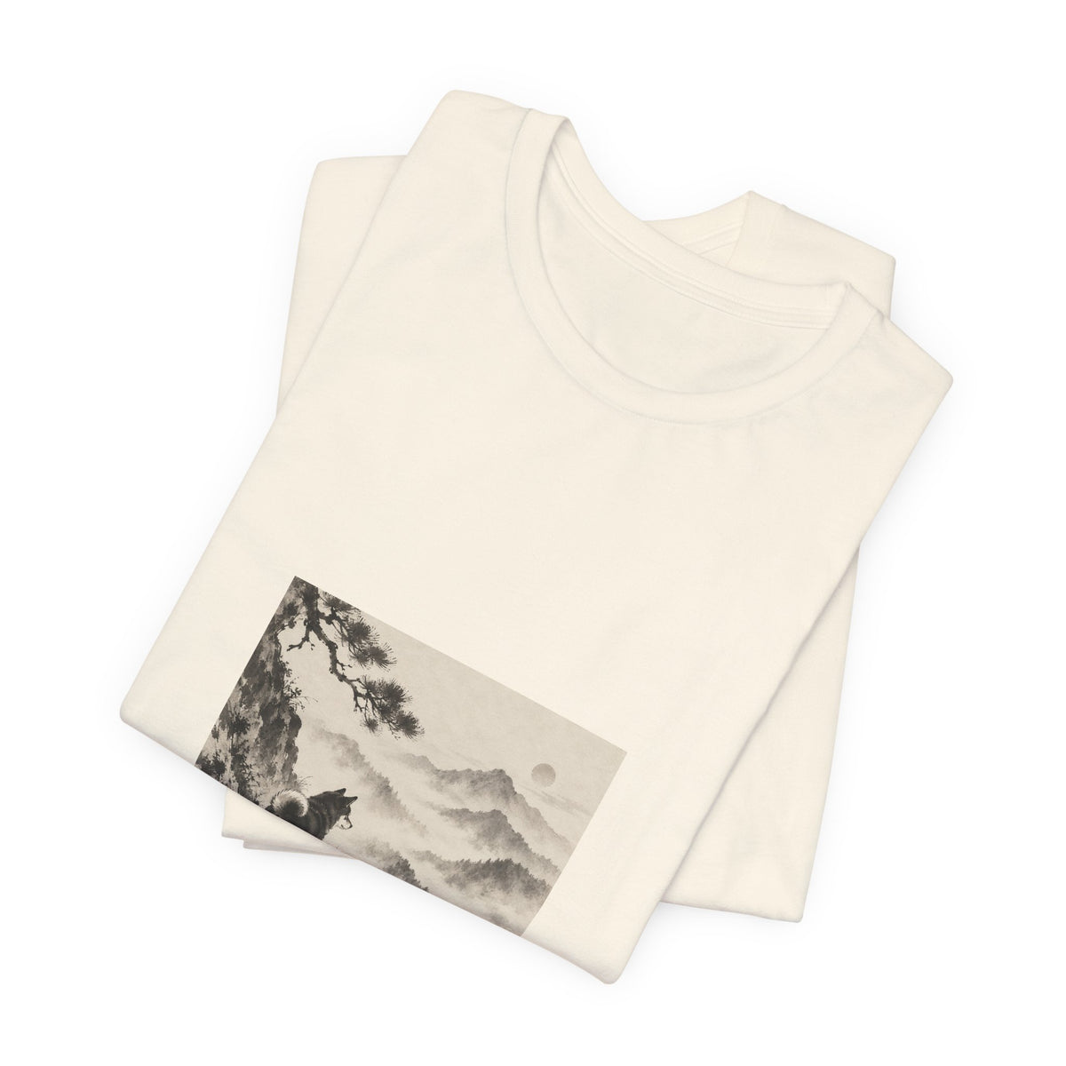 Misty Road | Shiba Inu Sumi-e T-shirt