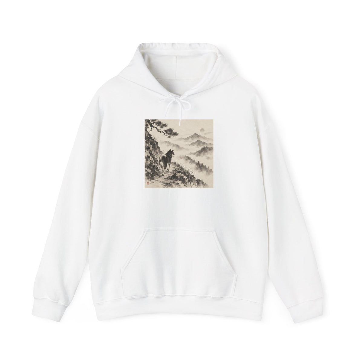 Misty Path | Shiba Inu Sumi-e Hoodie