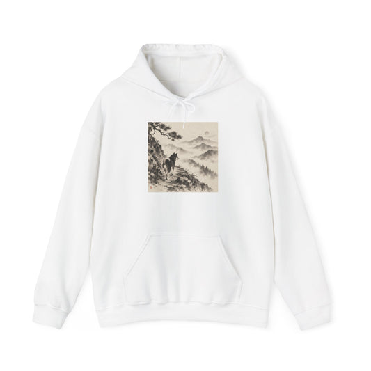 Misty Path | Shiba Inu Sumi-e Hoodie