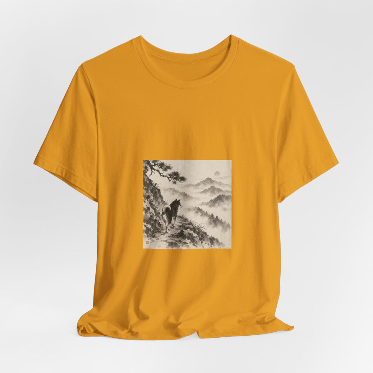 Misty Road | Shiba Inu Sumi-e T-shirt