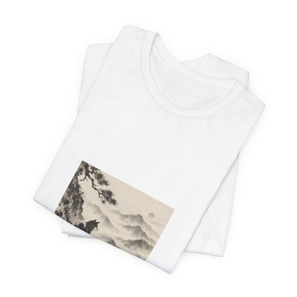 Misty Road | Shiba Inu Sumi-e T-shirt