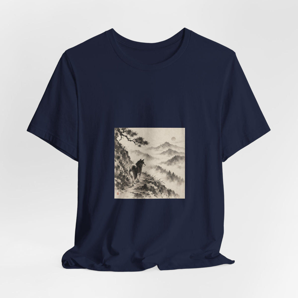 Misty Road | Shiba Inu Sumi-e T-shirt